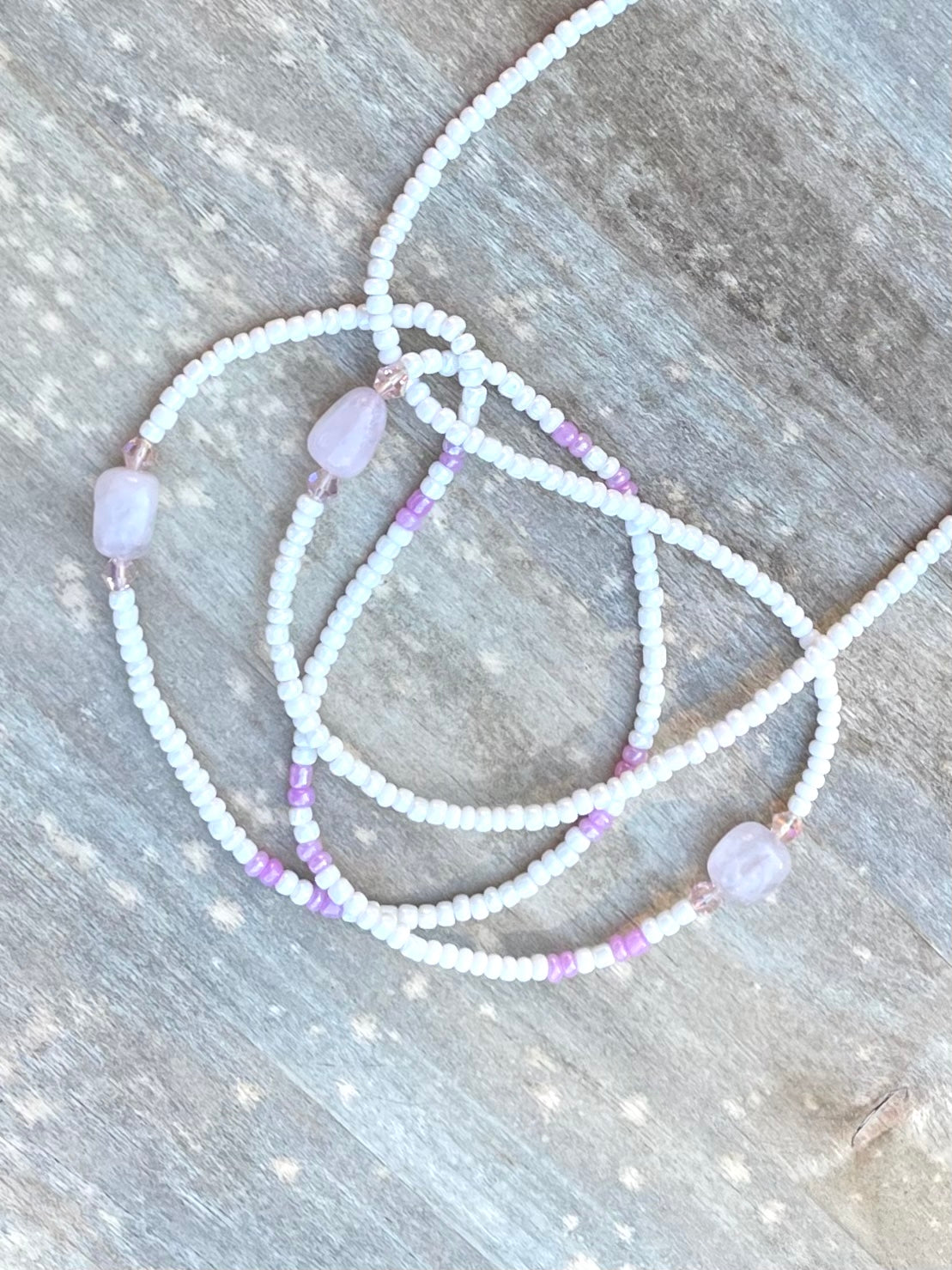 Rose Quartz Gemstone Waist Bead
