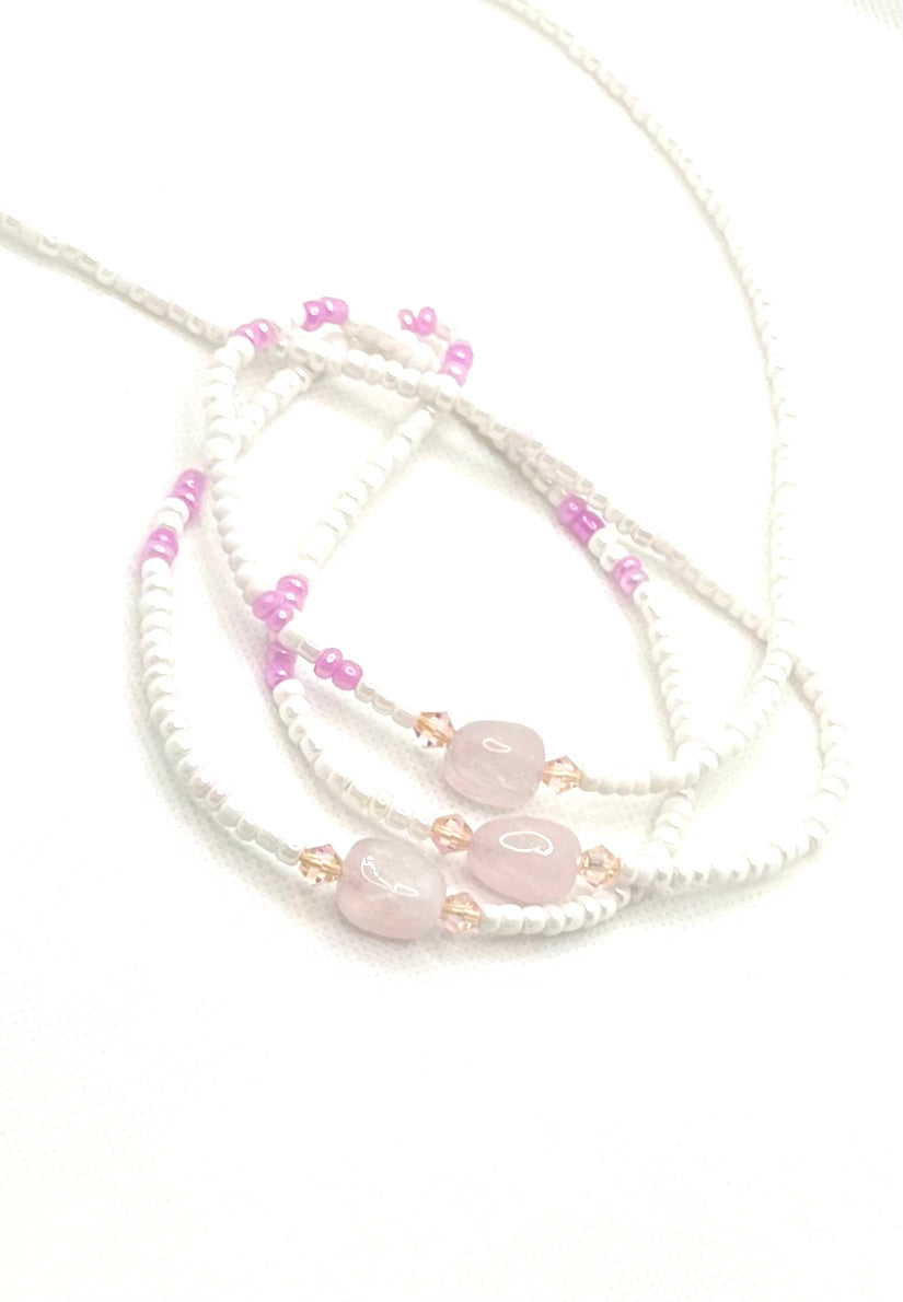 Rose Quartz Gemstone Waist Bead