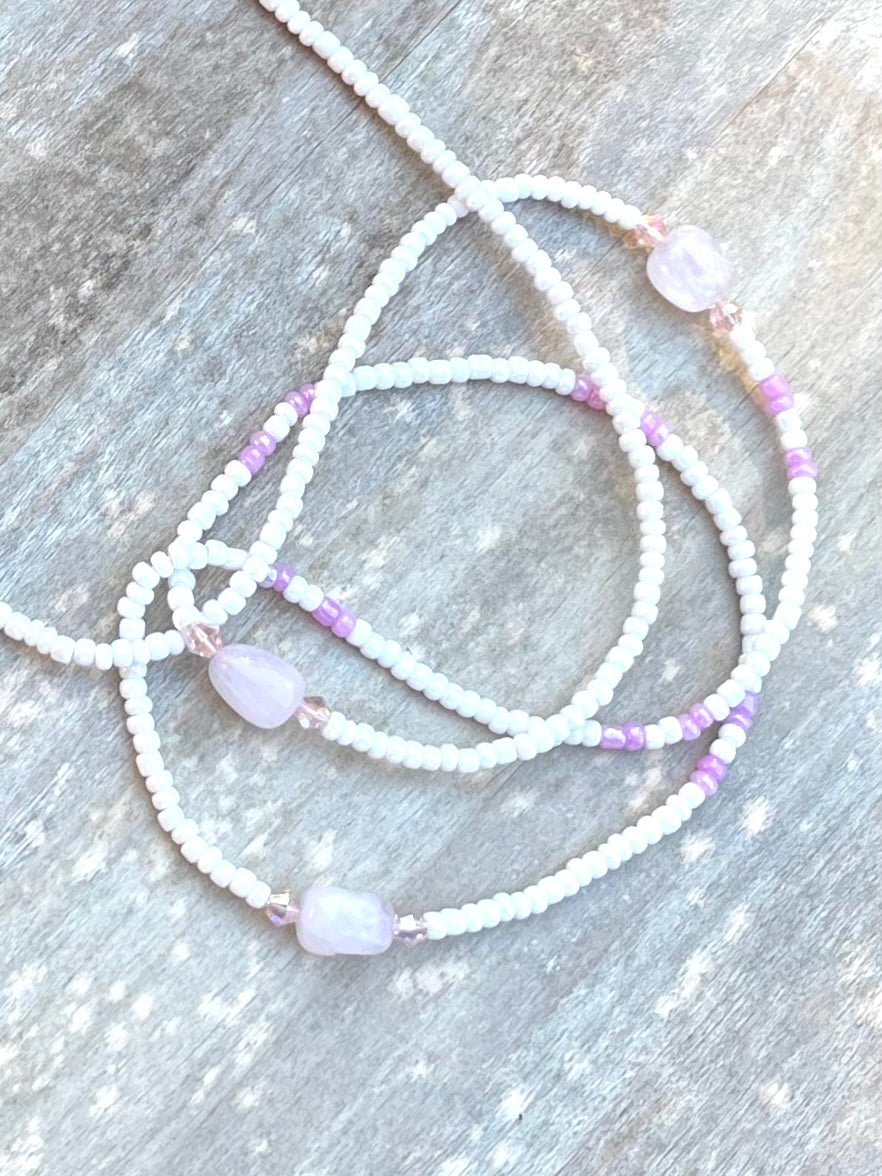 Rose Quartz Gemstone Waist Bead