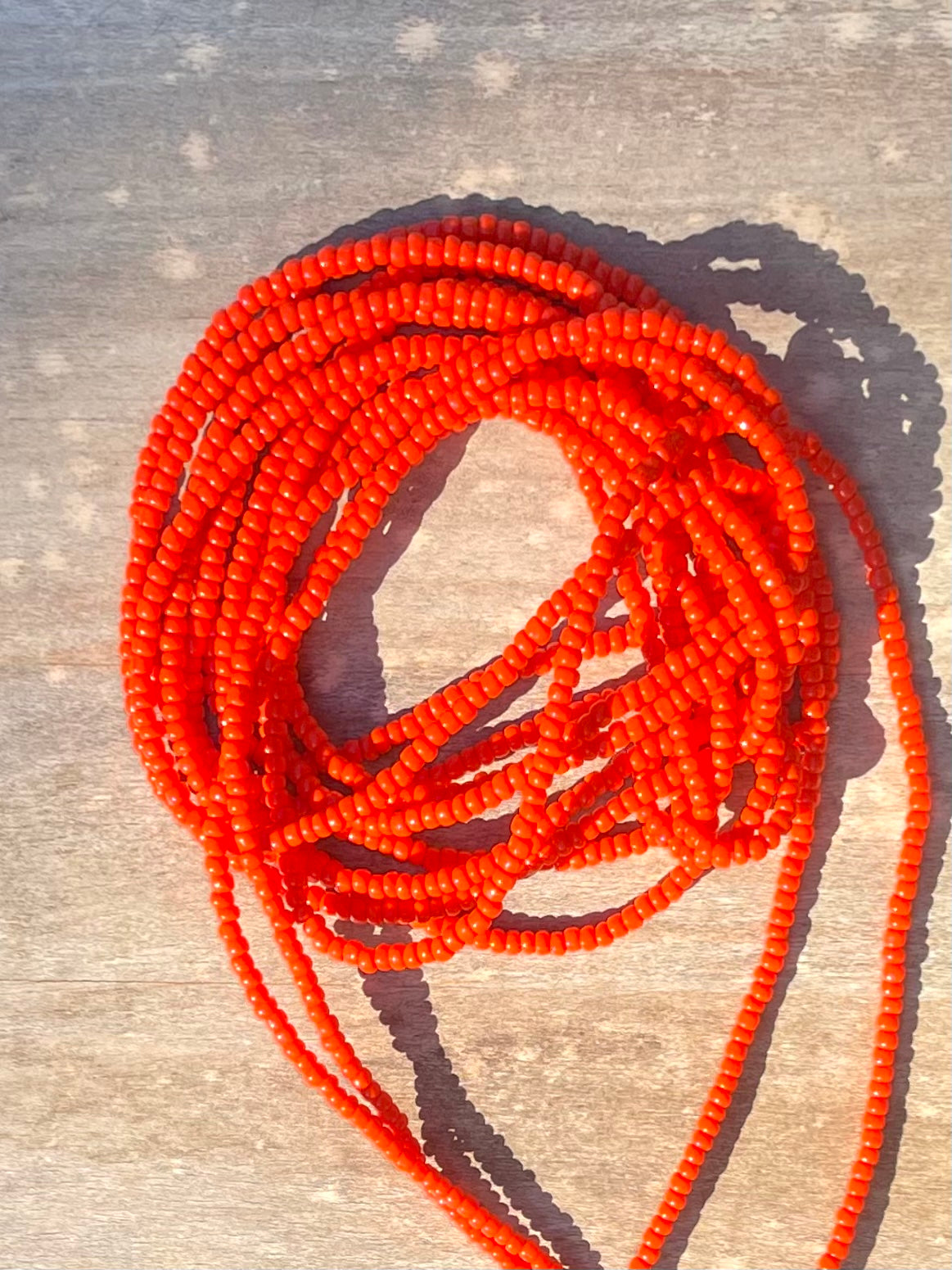 Orange Waist Bead