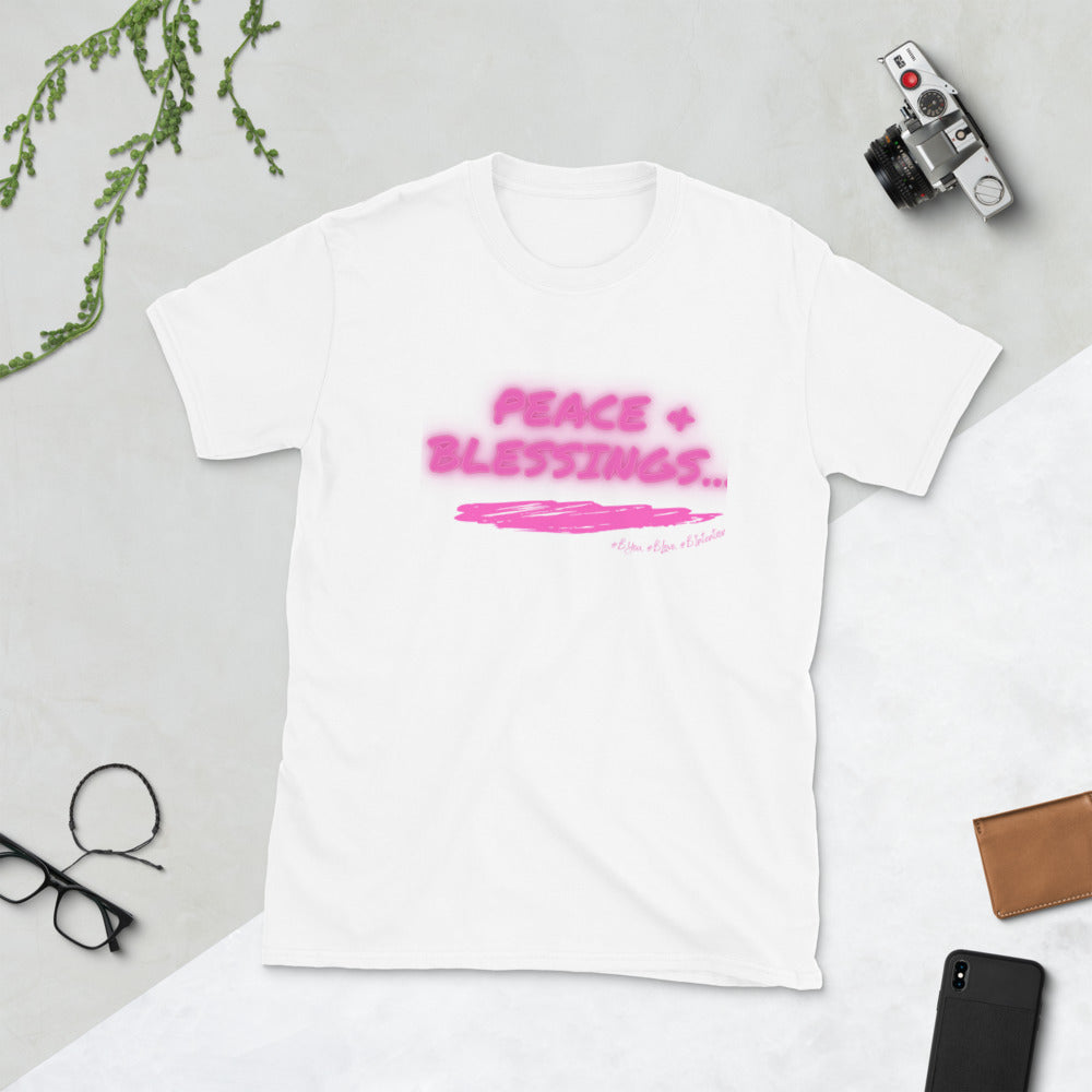 “Pink Peace & Blessings” Unisex Statement Tee