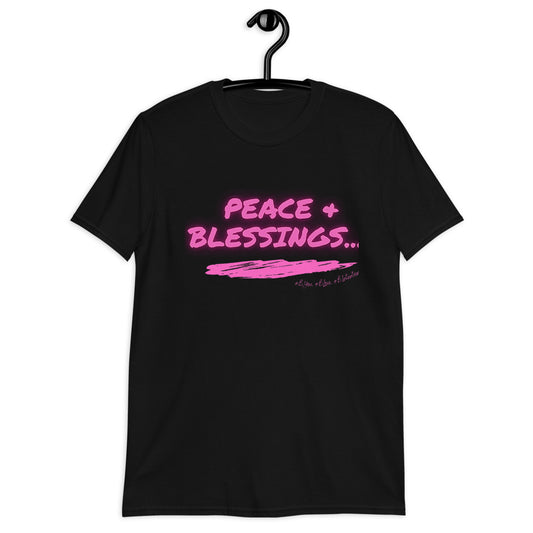“Pink Peace & Blessings” Unisex Statement Tee
